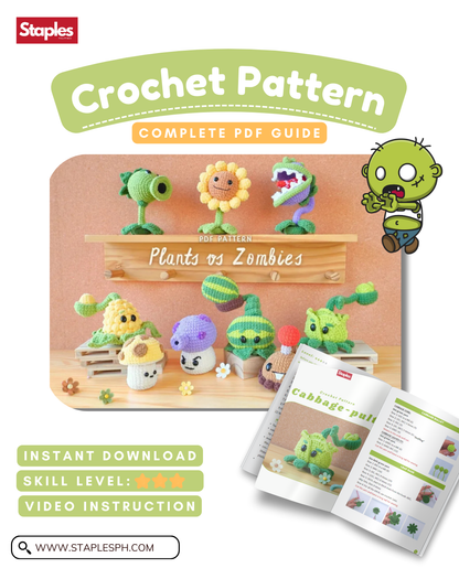 Plants Vs Zombies - Crochet Pattern (Bundle)