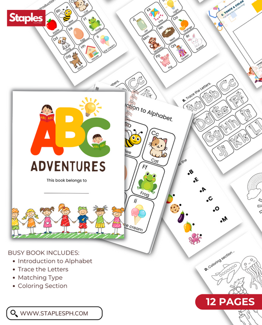 ABC Adventures Busy Book for Kids