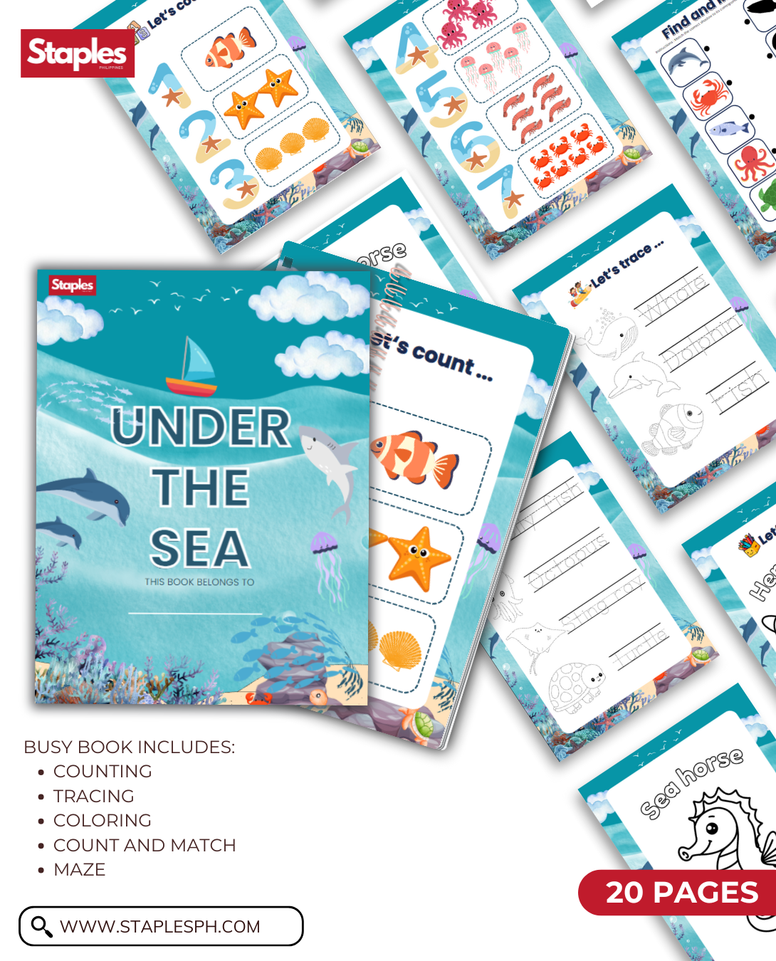 Under the Sea Busy Book for Kids