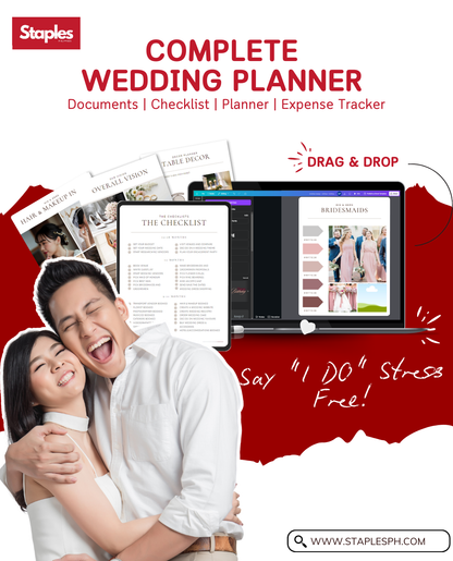 Complete Digital Wedding Planner | Checklist | Budget Tracker - Interactive Bundled